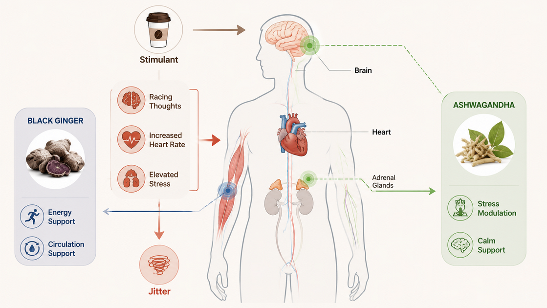 Stimulant Induced Jitter Pathways Stimulant Induced Jitter Pathways