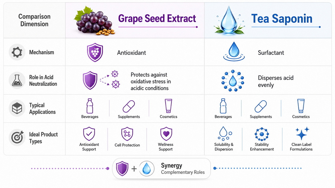 Grape Seed Extract Vs Tea Saponin Matrix Grape Seed Extract Vs Tea Saponin Matrix