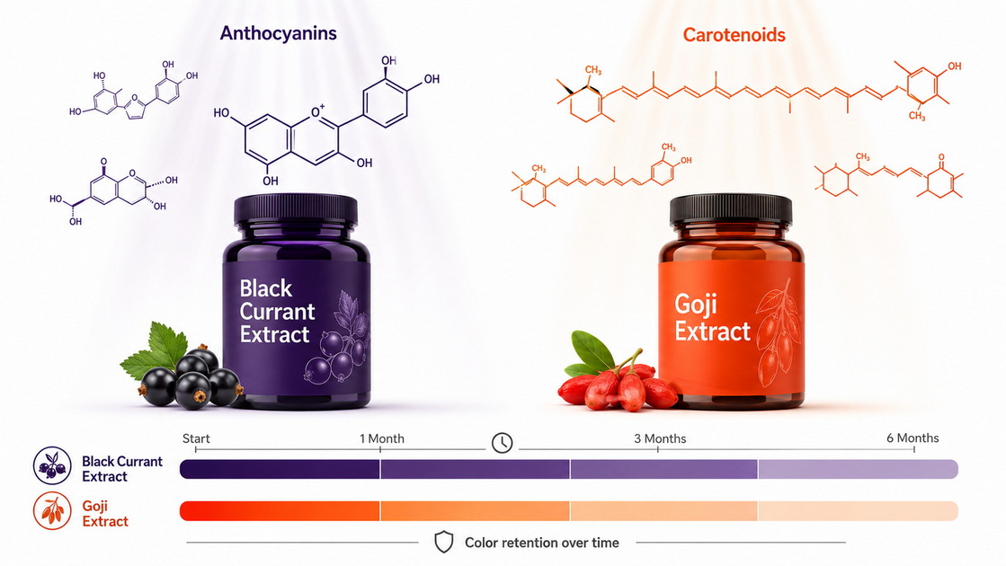 Black Currant And Goji Light Stability Comparison Black Currant And Goji Light Stability Comparison