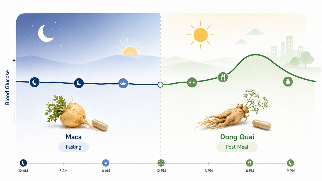 Maca And Dong Quai On Glucose Timeline Maca And Dong Quai On Glucose Timeline