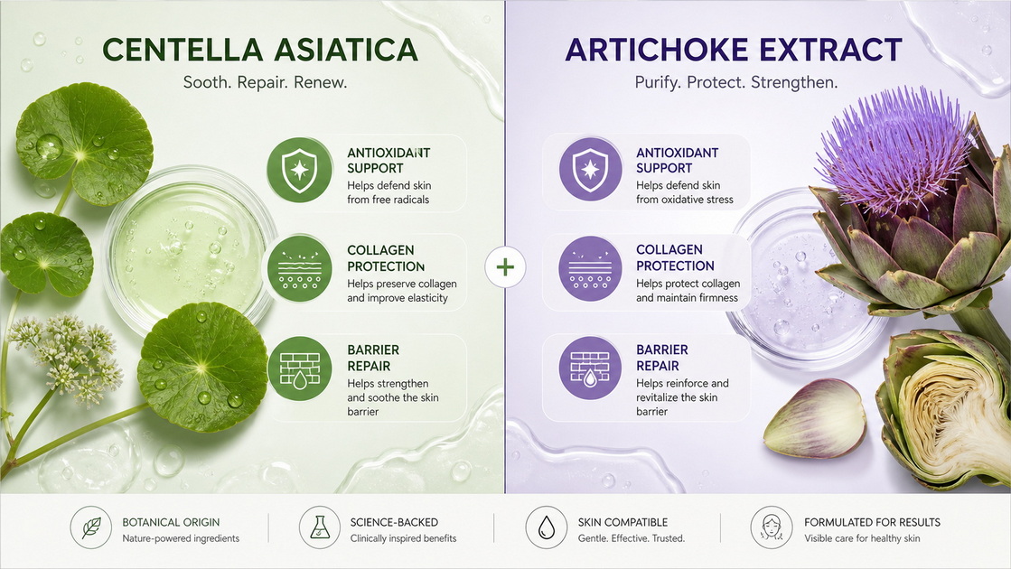 Centella Vs Artichoke Comparison