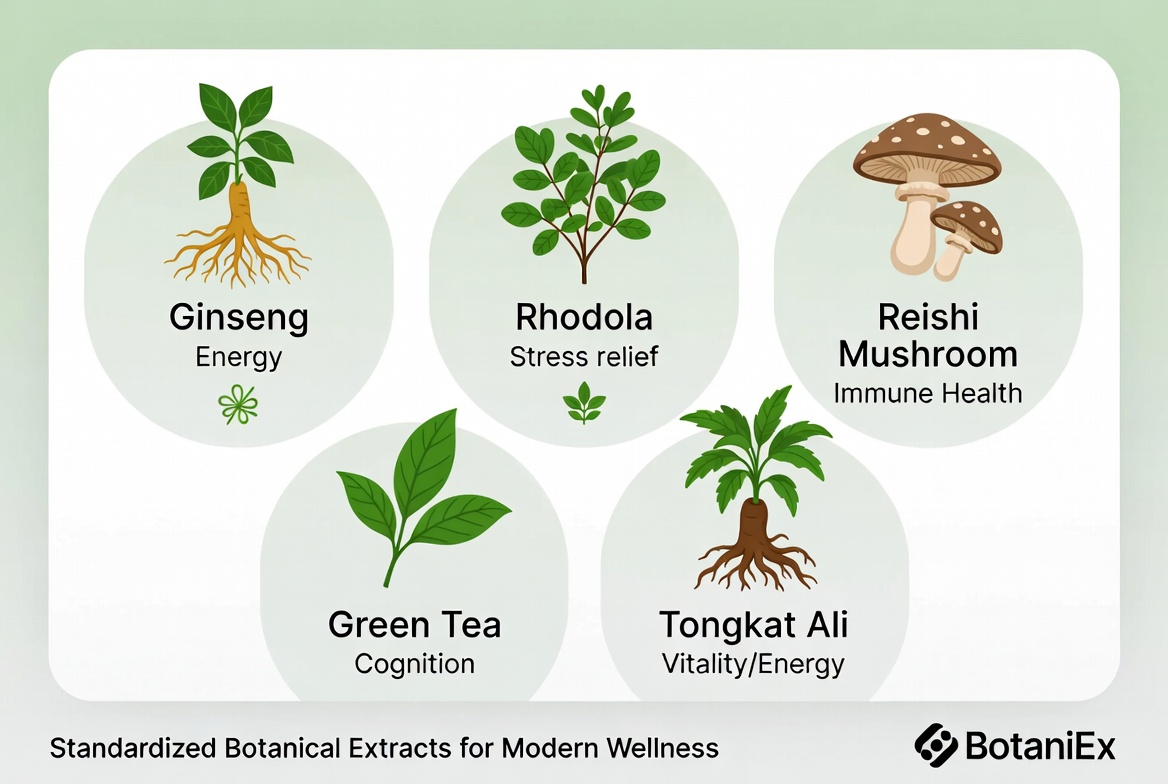 Adaptogenic Plant Extracts Overview