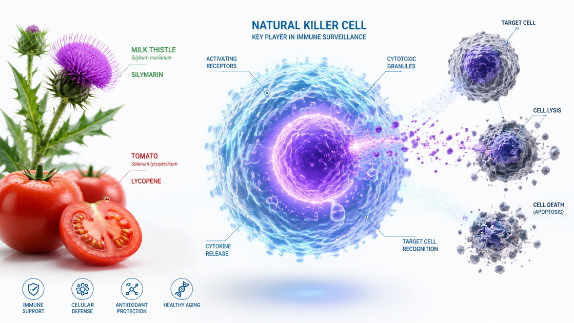 Milk Thistle Extract Vs. Lycopene: Selecting The Superior NK-Cell Activity Enhancement