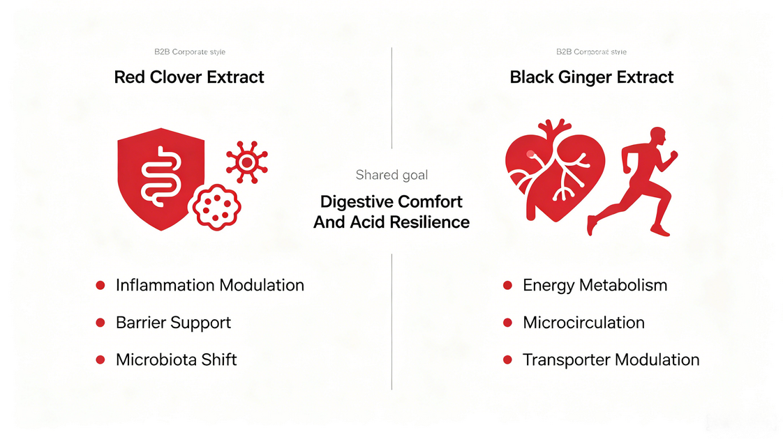 Red Clover Vs Black Ginger Comparison Infographic