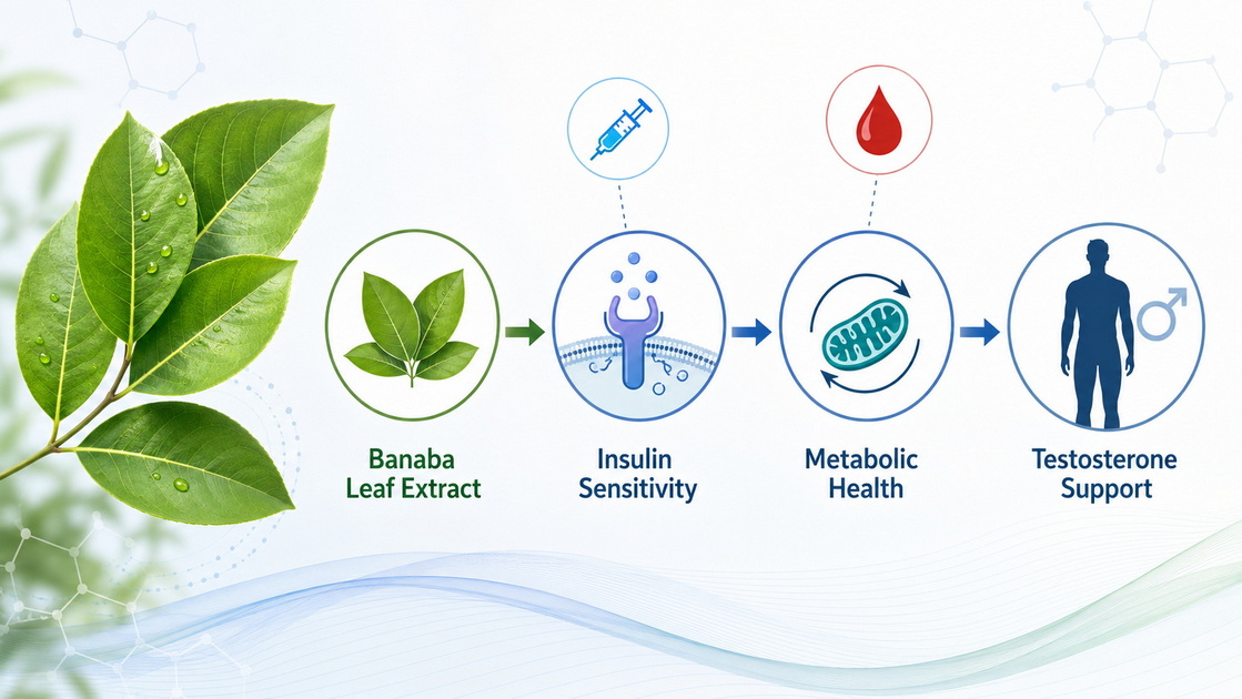 Banaba Metabolic Pathway Illustration