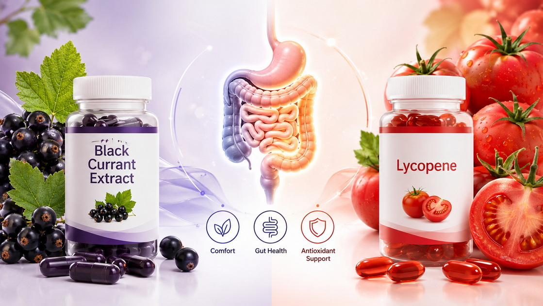 Black Currant Extract Vs. Lycopene: Comparative Analysis for Digestive Tolerance