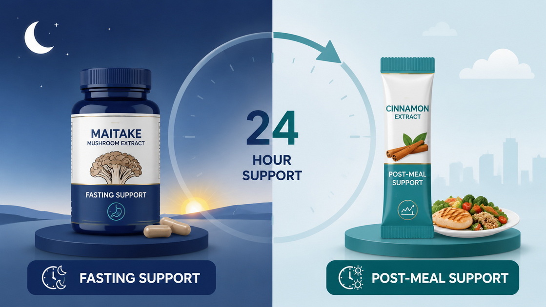 Maitake And Cinnamon 24 Hour Glycemic Strategy