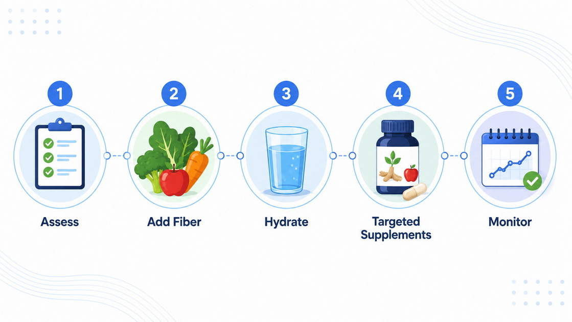 Constipation Support Strategy Steps