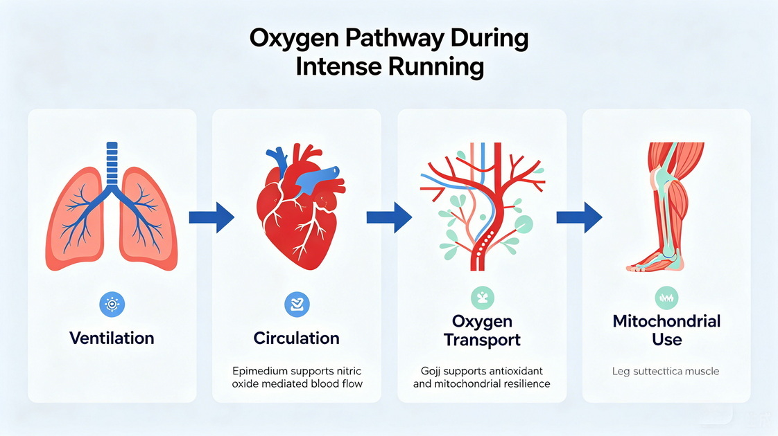 Epimedium Extract Vs. Wolfberry/Goji Extract: Differential Mechanisms in Peak VO2 Max Support