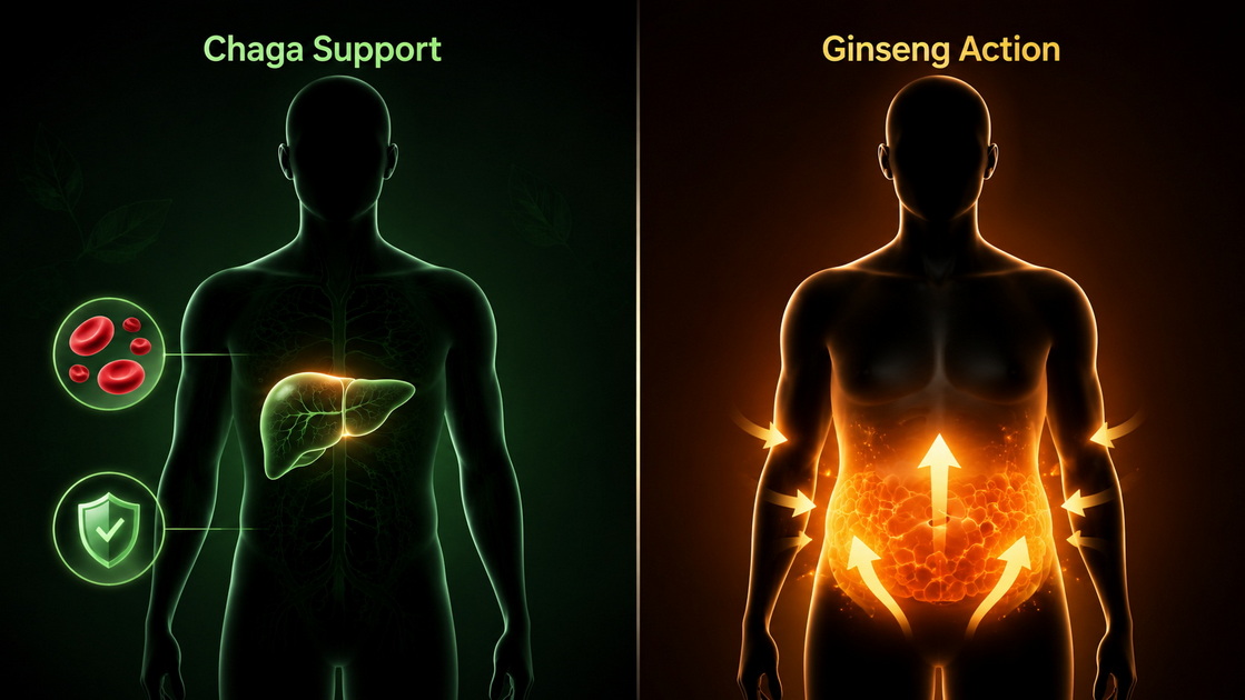 Chaga Vs Ginseng Visceral Fat Focus