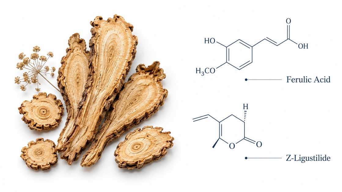 Angelica Sinensis Root and Active Constituents