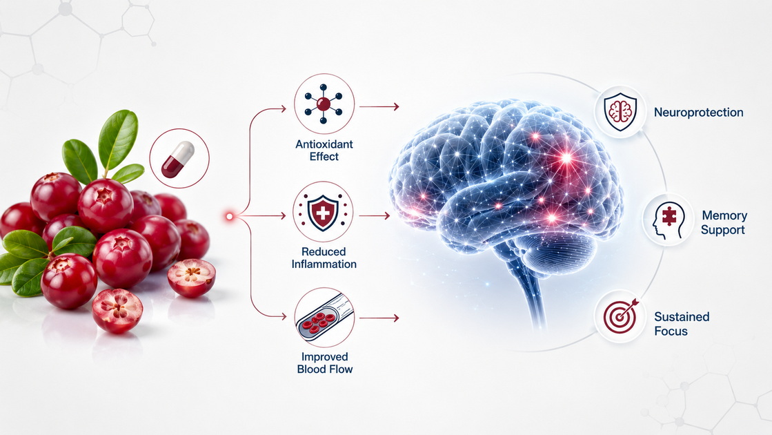 Cranberry Polyphenol Brain Mechanism