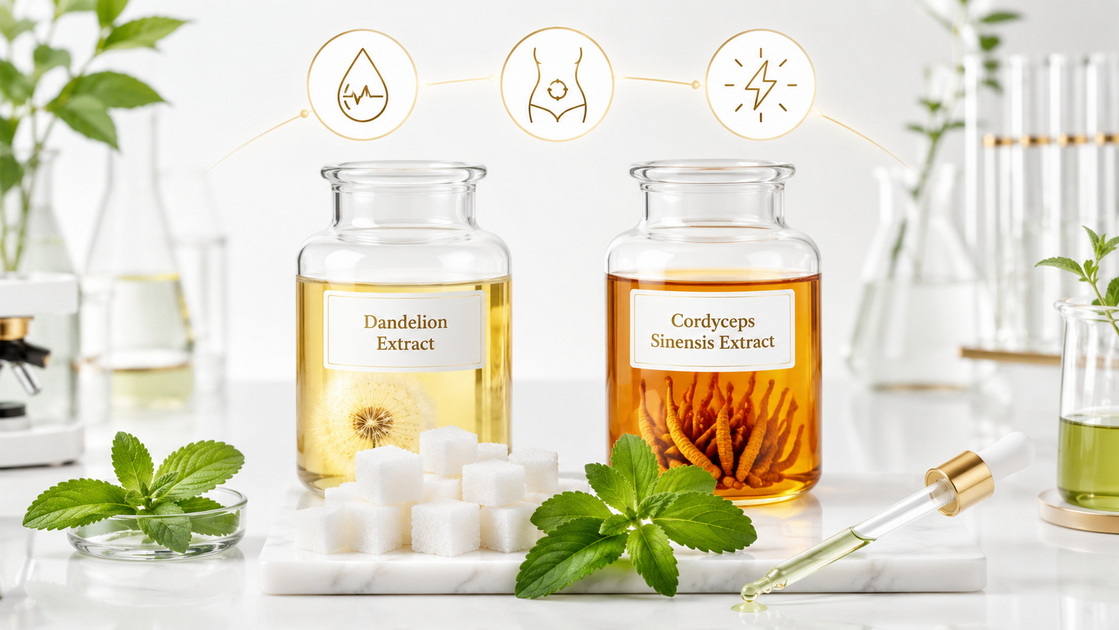 Dandelion Extract Vs. Cordyceps Sinensis Extract: Synergistic Support for Sweetener Optimization
