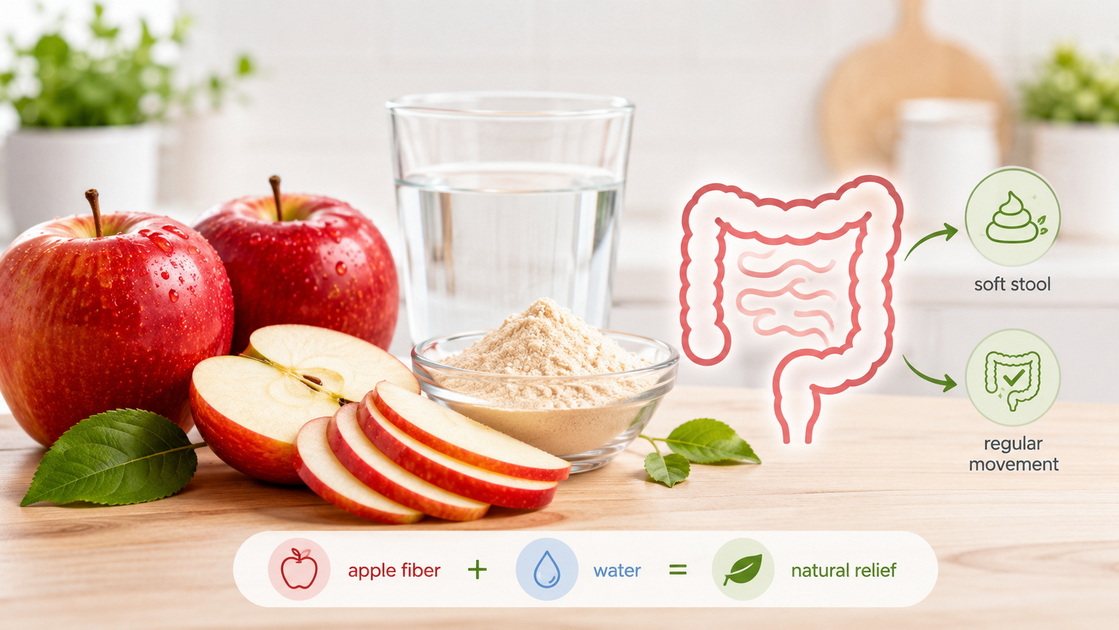 Apple Fiber Constipation Support